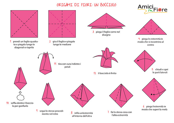 Origami: un bocciolo