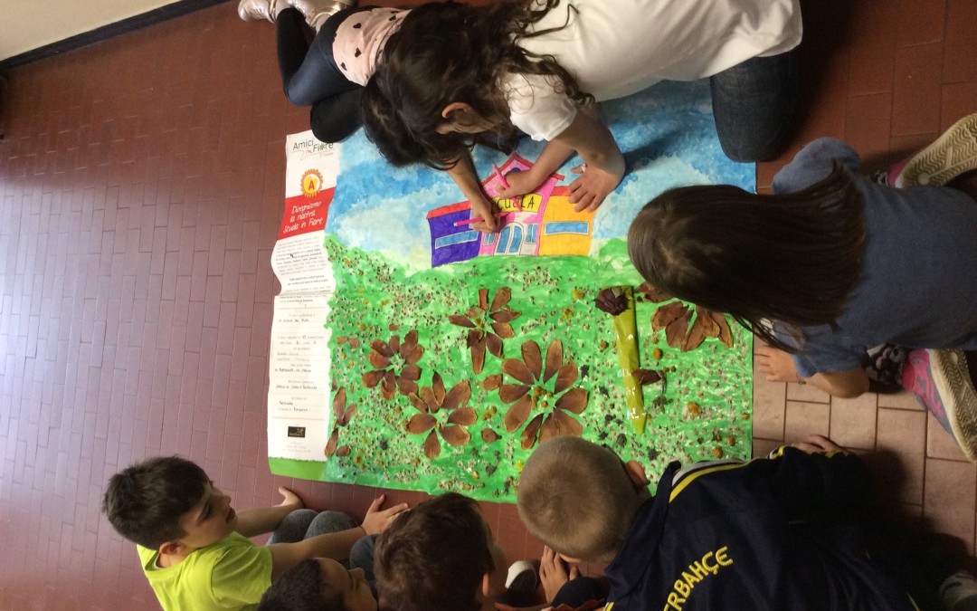 La scuola in mezzo ai fiori