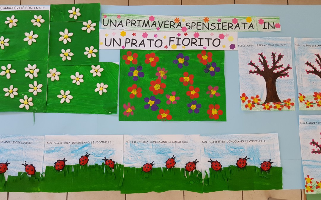 Una primavera spensierata in un prato fiorito